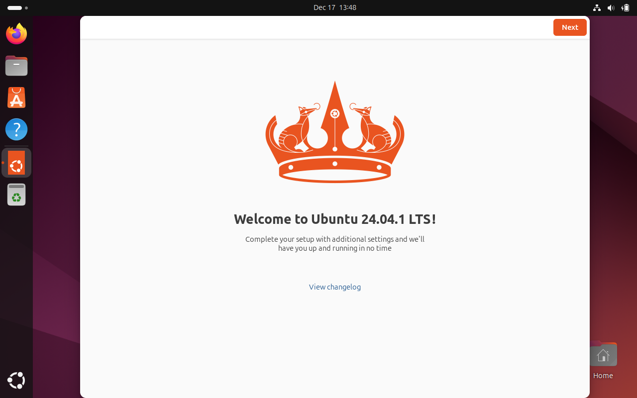 Welcome Ubuntu
